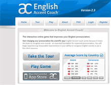 Tablet Screenshot of englishaccentcoach.com